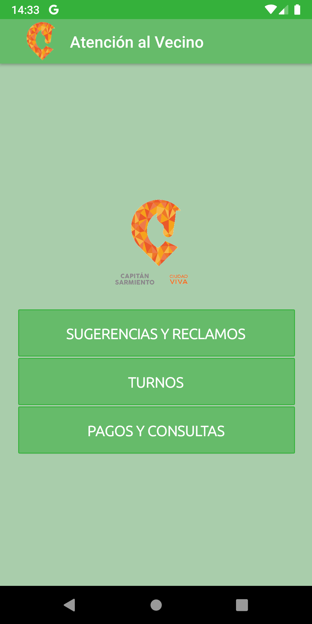 Atención al Vecino Android app