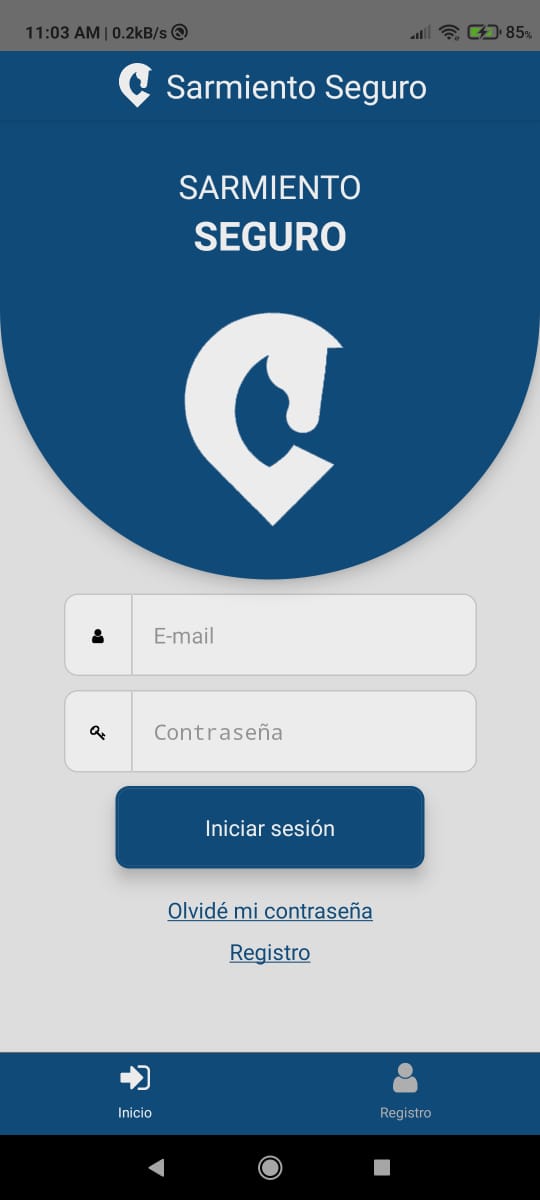 Sarmiento Seguro emergency app